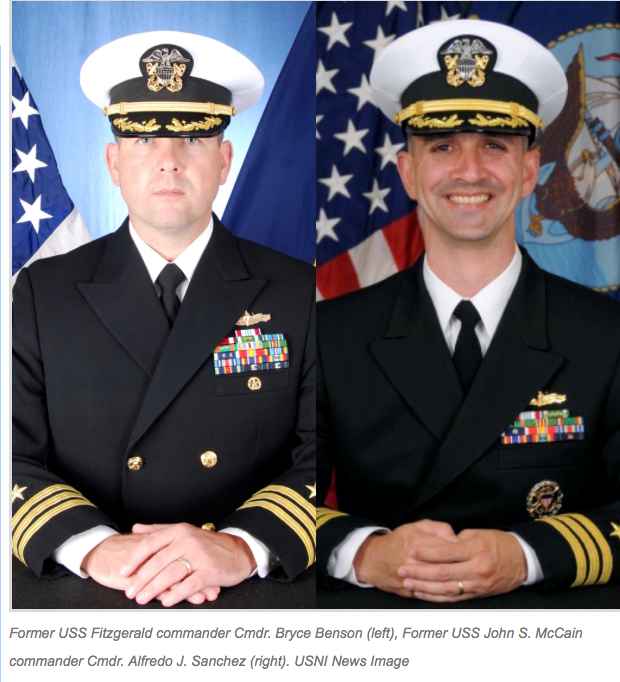 Navy Charges Two Destroyer Commanders In Fatal Collisions With ...