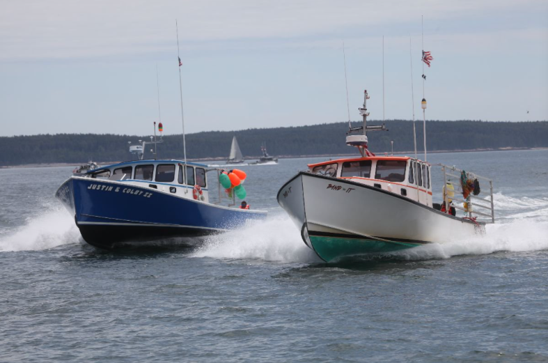 69 Boats Compete in Bass Harbor Lobster Boat Races in Maine; Winner