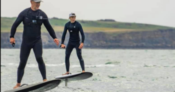 Father, Son Cross English Channel on Fliteboards