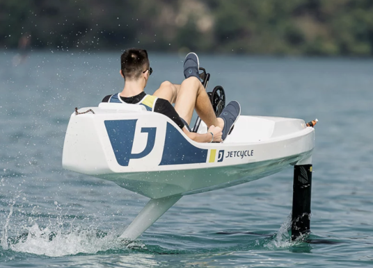 Fly Over the Waves on a Foiling JetCycle